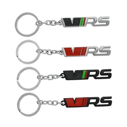 Women Men Metal VRS Car Keychain For Octavia 2 3 4 1 A7 5E Fabia MK1 MK2 MK3 Superb Rapid Kodiaq VRS Keychain Accessories