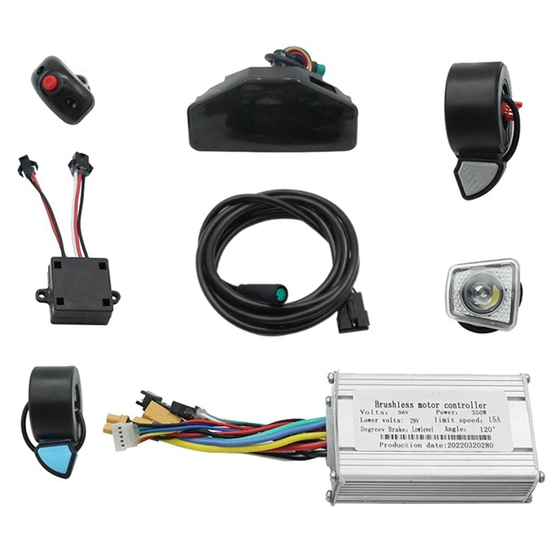 36V 350W Electric Scooter Accessories Controller Brushless Motor+Light Full Kit For Kugoo Kirin S8 Pro Electric Scooter E-Bike