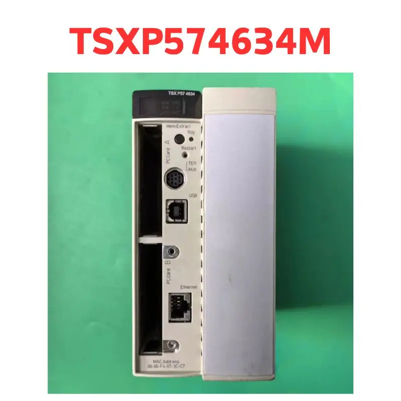 second-hand      PLC    TSXP574634M, function well   Tested well and shipped quickly