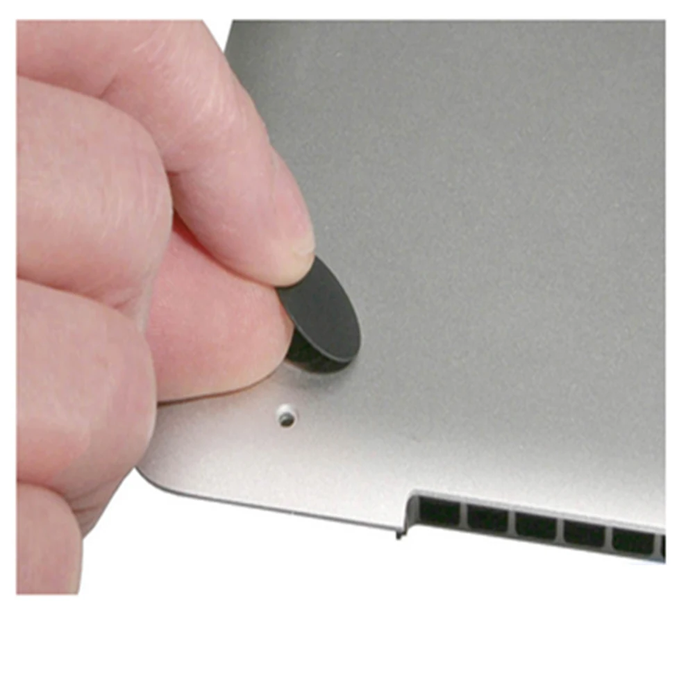 4 個のゴム足ラップトップフットパッドボトムケースゴム足スタンドホルダーブラックフットマット交換用 Apple Macbook Pro