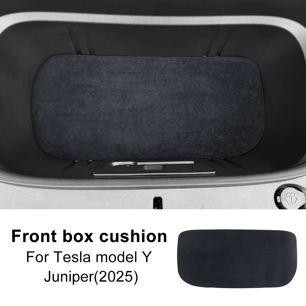 

Для Tesla Model Y 2025 Juniper фланелевые передние и задние коврики в багажник, противоскользящие накладки, защитный чехол, поднос для багажника, напольный коврик