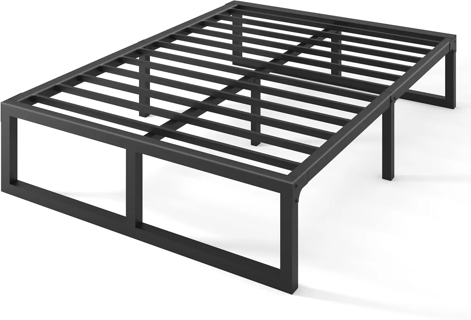 

14 Inch Queen Bed Frame,3500 lbs Heavy Duty Metal Platform, Steel Slats Support/No Box Spring Needed/Noise Free/Non-Slip/Easy As