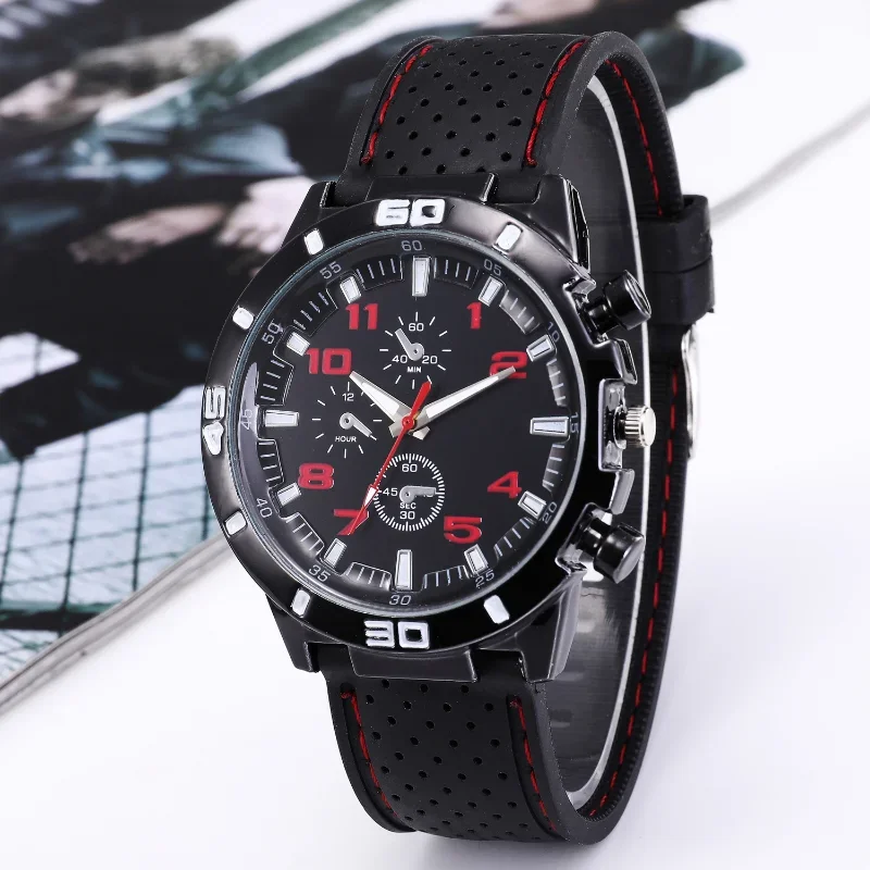 

Famous Brand Quartz Men Watches Luxury Male Clock Sport Mens Watch Fashion Silicone Strap Student Wristwatches Wholesale