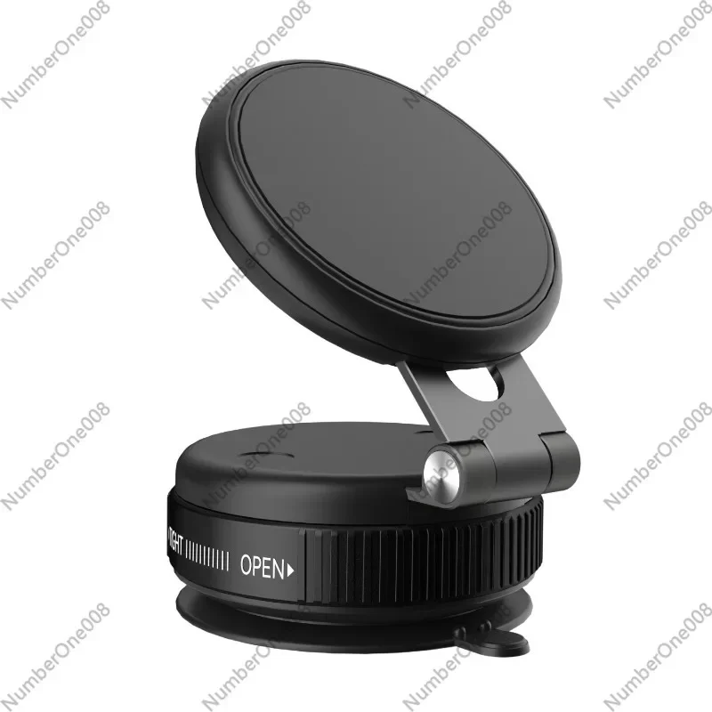 Powerful Vacuum Suction Car Phone Holder, Telescopic Foldable Magnetic Mount for Dashboard Windshield, 360-Degree Rotating