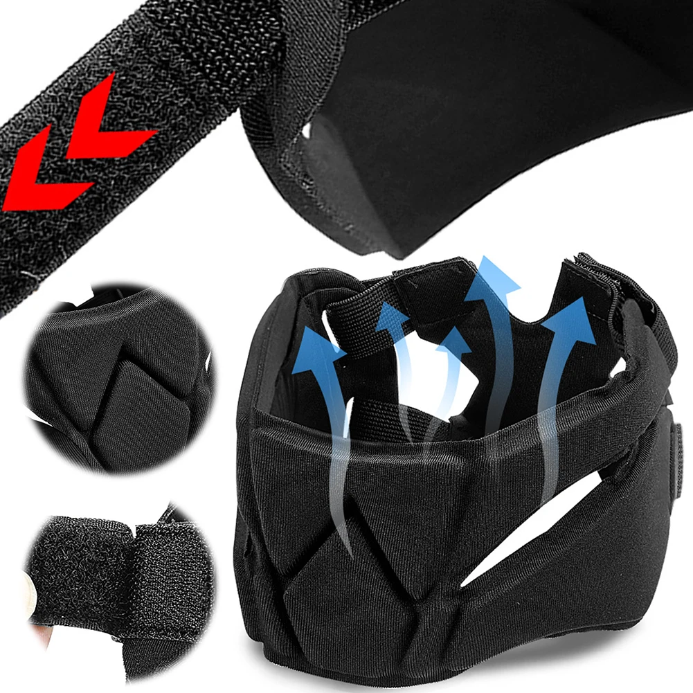 Goalkeeper Helmet EVA Shockproof Headgear Anti-Collision Sports Headband Safety Headgear Protective Cap for Soccer Rugby Ball