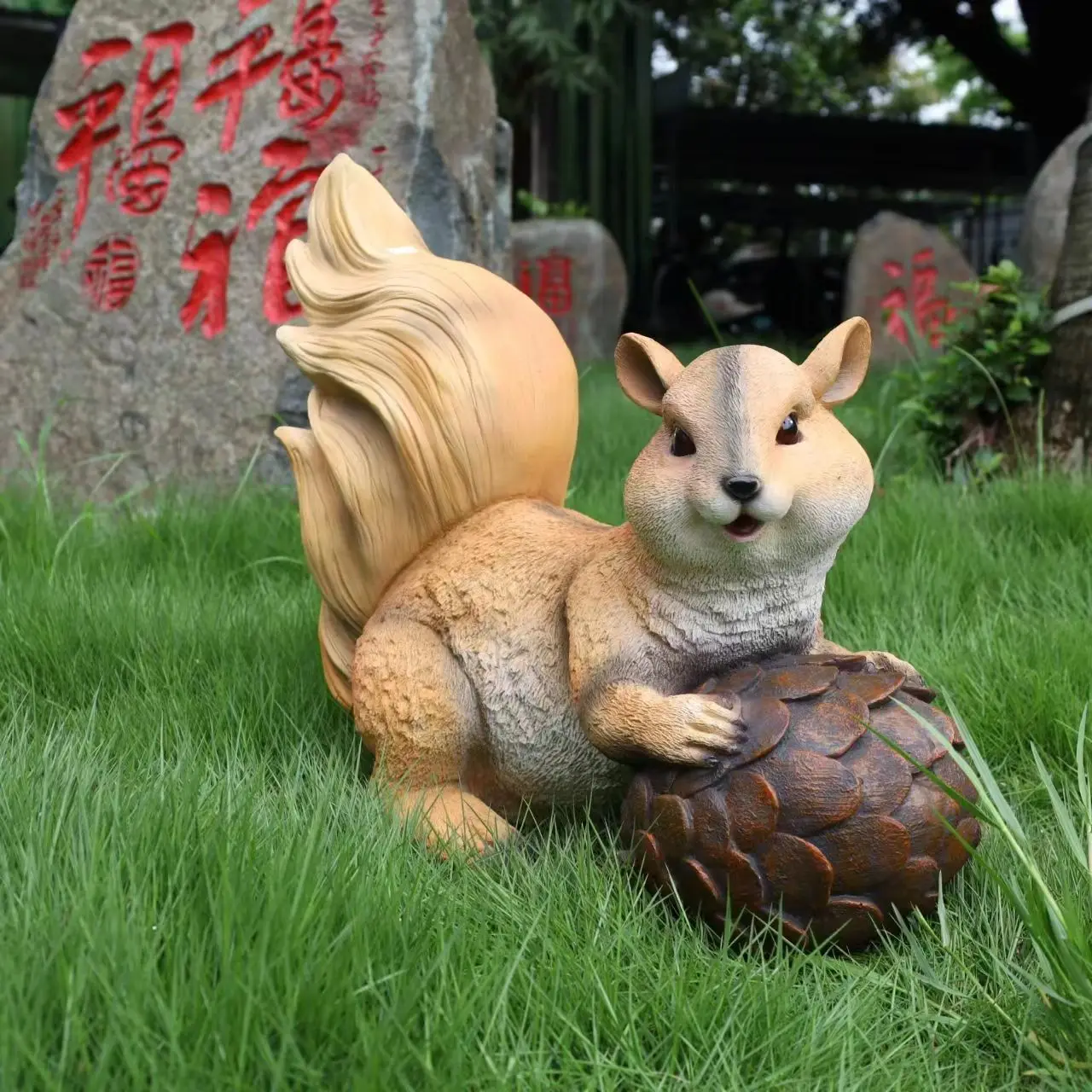 Big Squirrel, Home, Sculpture, Art, Crafts, Ornament, Garden, Landscape, Garden, Villa, Courtyard, Decoration, Living Room