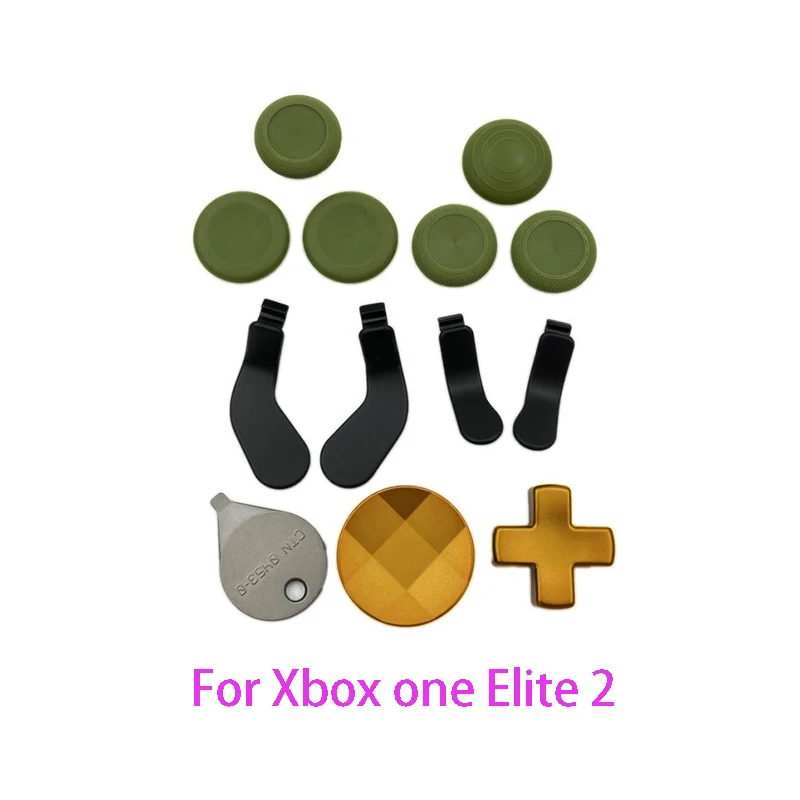 

13PCS/Set Metal buttons For Xbox one elite 2 wireless controller joystick cap Paddle Button Full set buttons Replacement