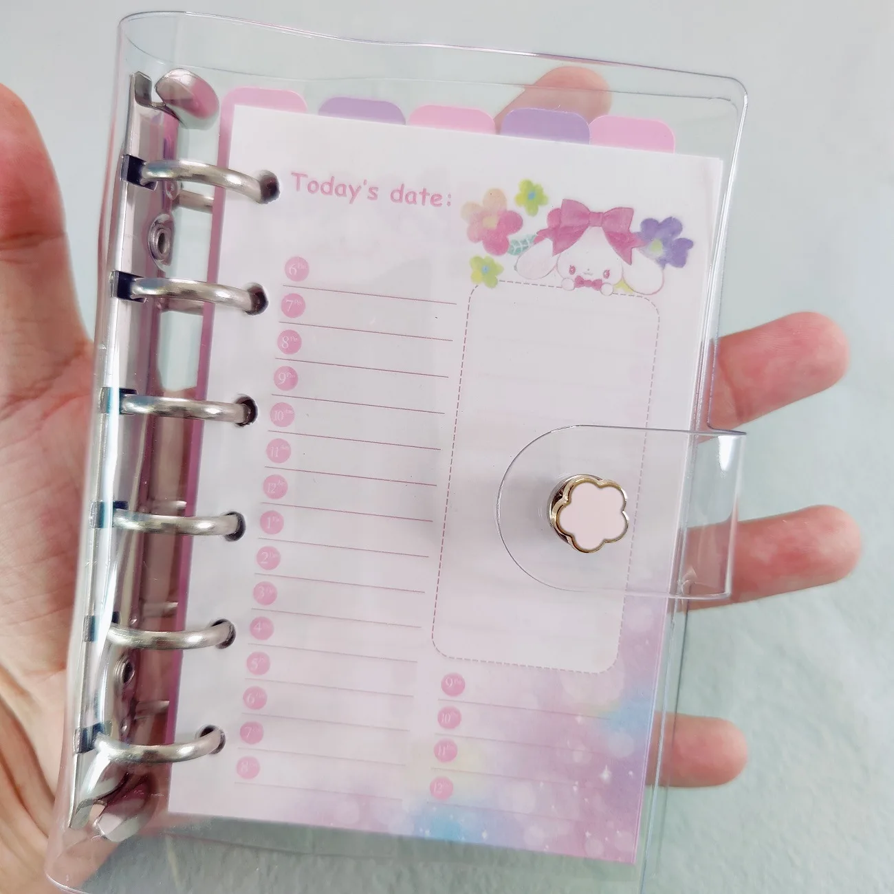 A7 Loose Leaf Notebook Refill Spiral Binder Inner Page Weekly Monthly To Do Line Dot Grid Inside Paper Stationery