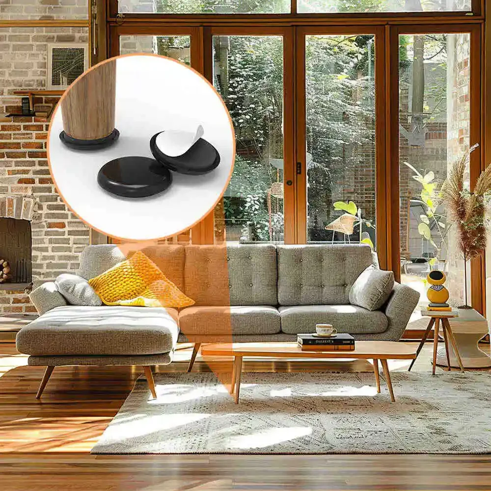 20 ชิ้นสีดำ PE แผ่นเลื่อนมีกาวในตัวแผ่นเลื่อนโทรศัพท์มือถือเงียบทนต่อการสึกหรอโต๊ะและเก้าอี้แผ่นรองเท้าเฟอร์นิเจอร์ป้องกัน