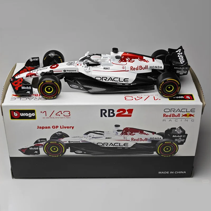 جديد في المخزون Bburago 1:43 2025 F1 اليابان ريد بول Rb21 سبيكة نماذج مصغرة فيراري Sf25 # 44 Rb21 Verstappen Mcl39 W16 ﻿ لعبة السيارة