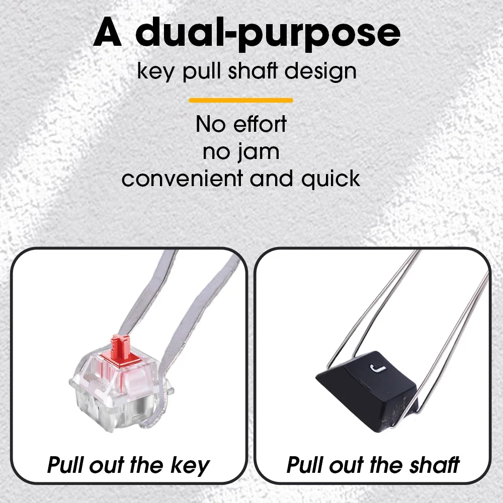 New Mechanical Keyboard Keycap Puller Remover Tool Portable Stainless Steel Key Cap Removal Replacement Repair Cleaner