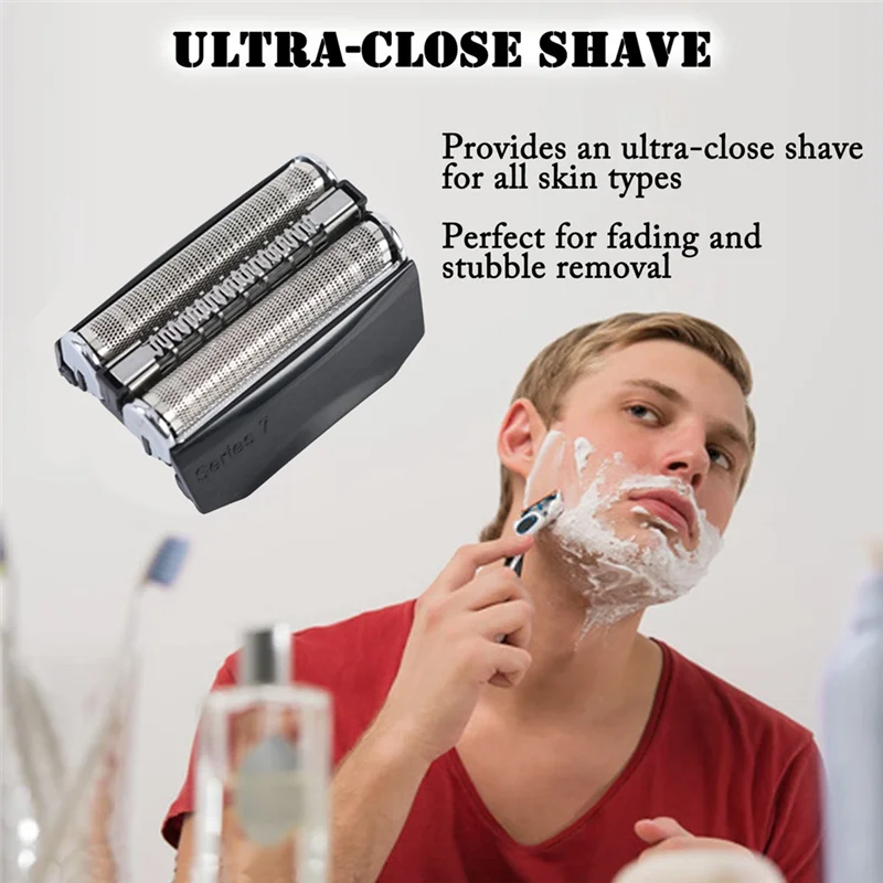 BAAO-70B Shaver Head Replacement For Braun Electric Shaver Series 7 790Cc 760Cc 750Cc 720 Razor Foil & Cutter