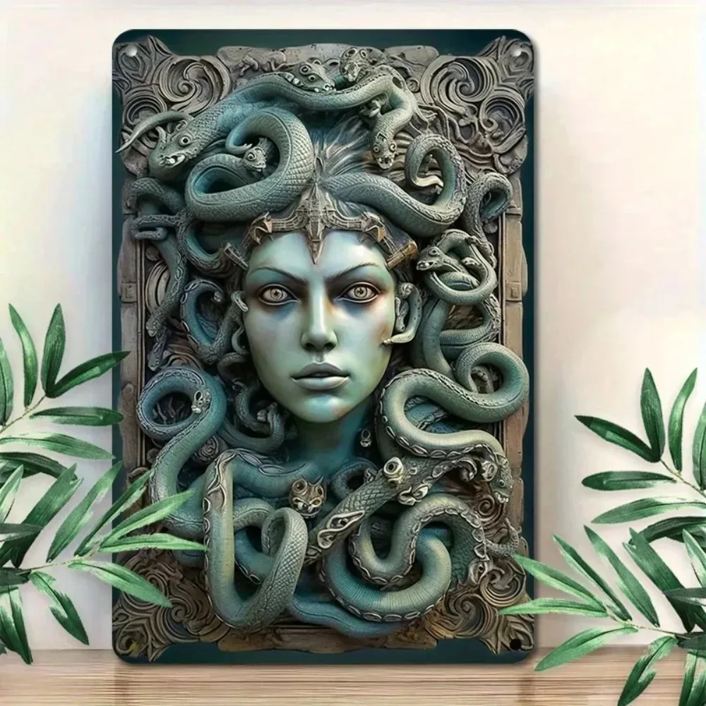Metal Sign Gothic Demon High Bend Resistance Vintage Wall Decor Home Gift