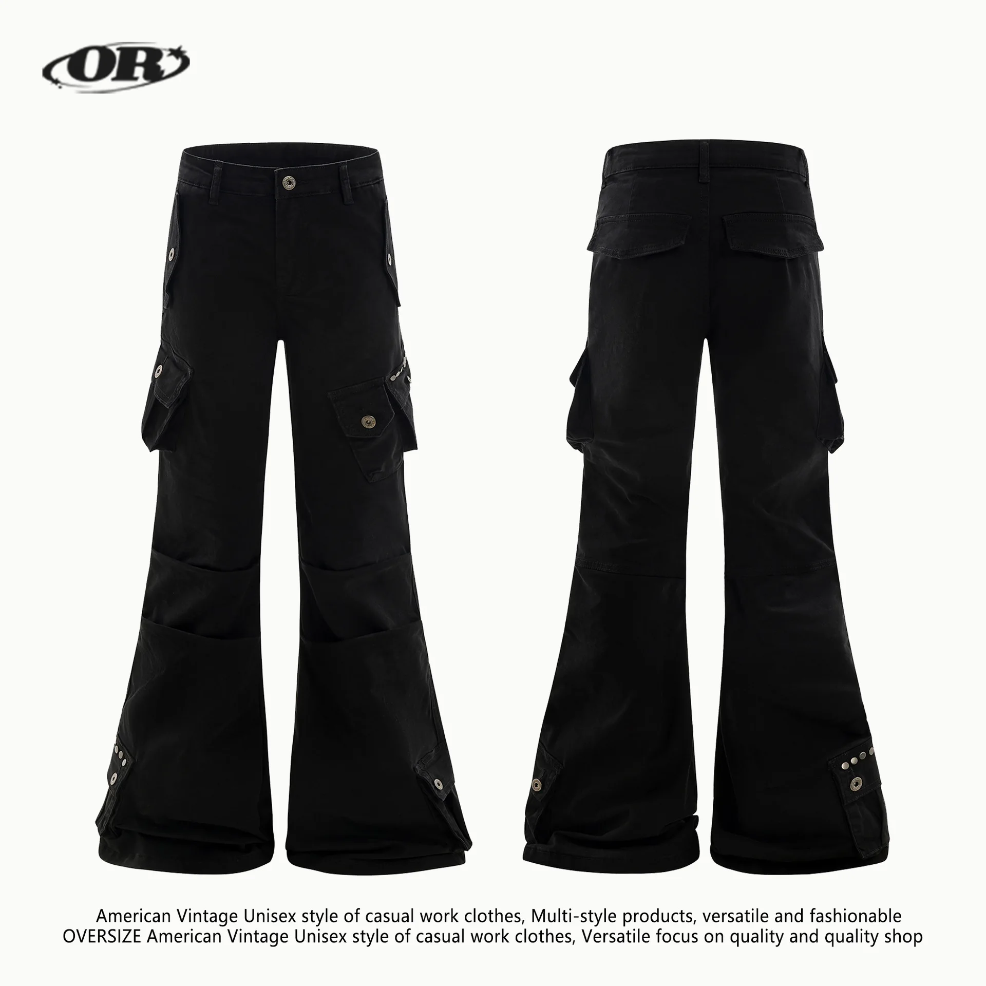 ou-fl-american-retro-y2k-micro-98-coton-femmes-cargo-pantalon-femmes-plusieurs-poches-pli-design-sens-pantalon-evase-pantalons