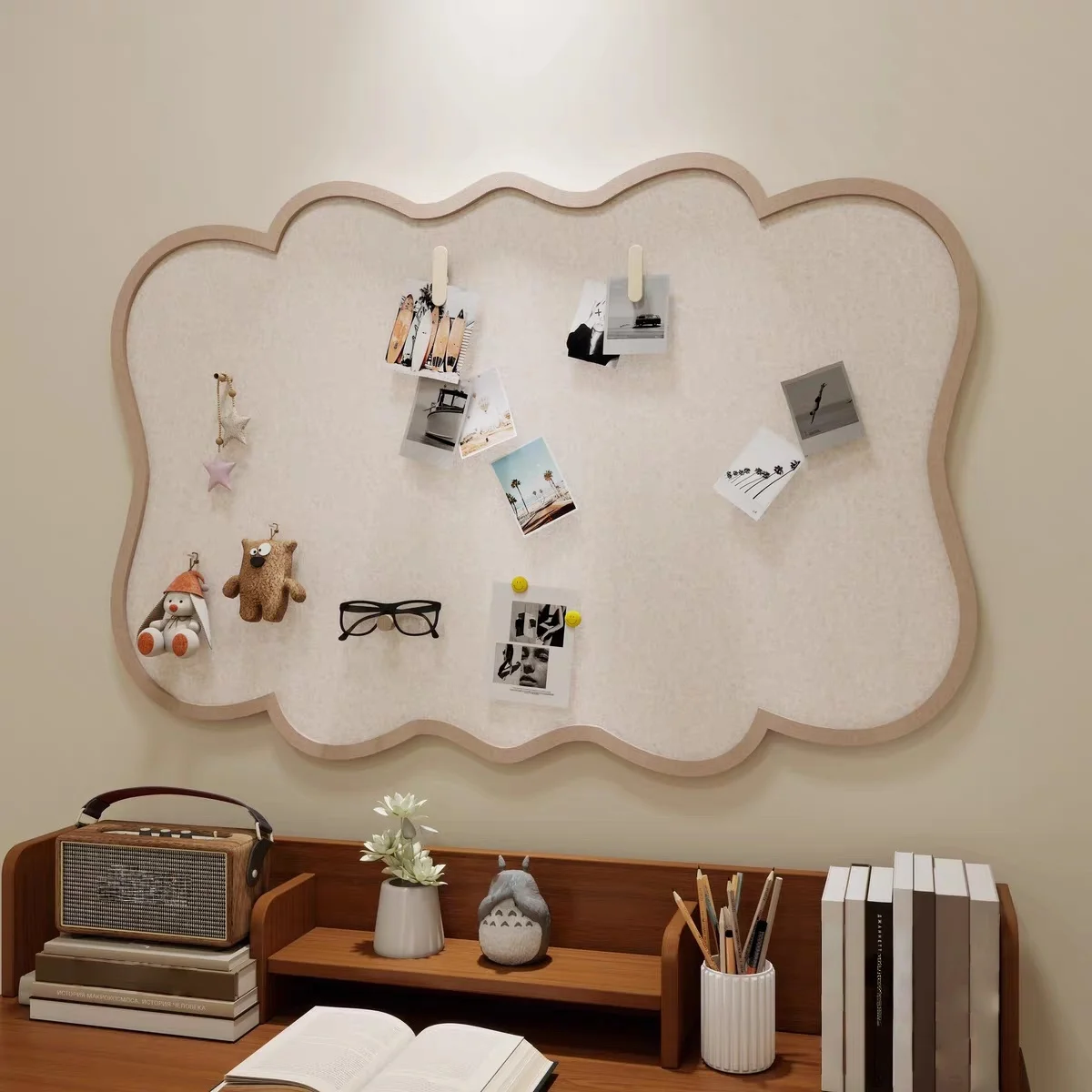 Decorative Felt Board, Backdrop Photo & Message Display Board, DIY Personalized Space Decoration
