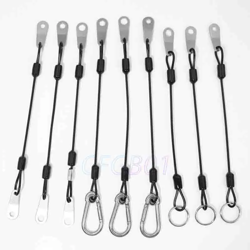 1Pcs 304 Stainless Steel Wire Rope Cable Clamp Ferrule End Stop for Picture Hanging Hooks Ceiling Light Fixing Buckle 1-2mm