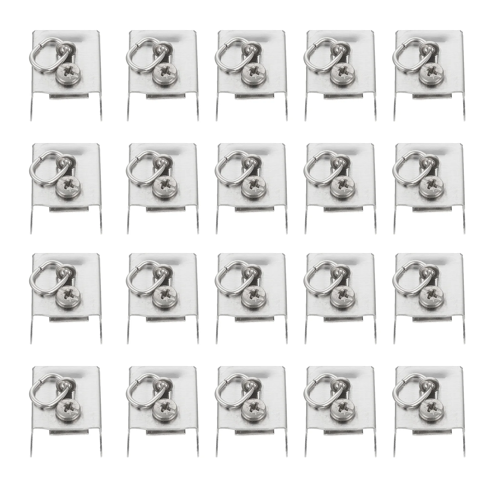 

20pcs Stainless Steel Curtain Rod End Sealing Plug Decorative Cap Window Drapery Rail Finials Easy Install Living Room