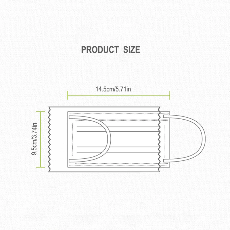 أقنعة الطفل المتاح الاطفال قناع الوجه mascarillas الأطفال سلامة الغبار قناع الحماية 3 طبقة رقائق غير المنسوجة 50 قطعة