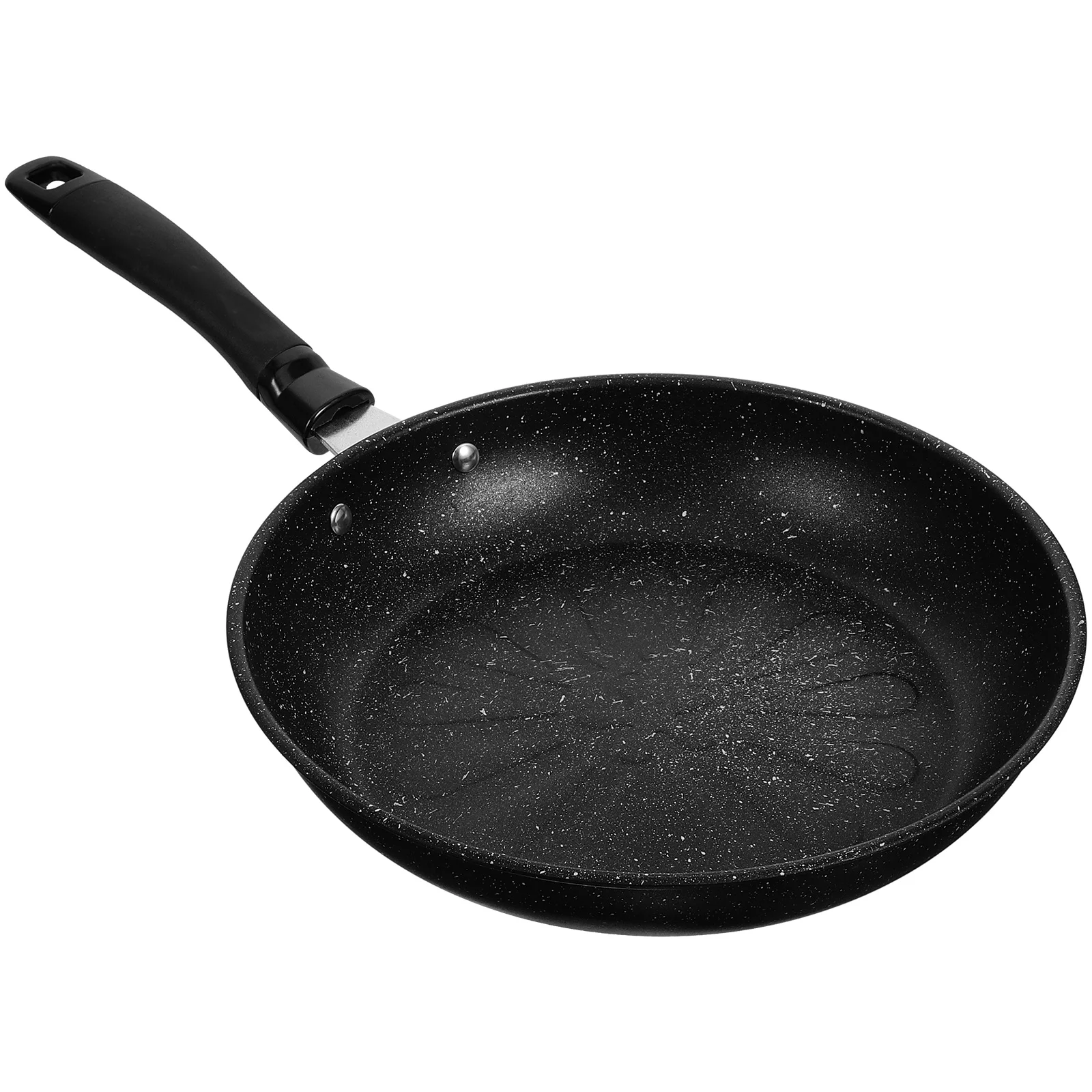 

Non Stick Frying Pan 26 Cm Black Deep Cooking Pancake Egg Mini Hole Hangable Storage Heat Resistant Silicone Handle Induction