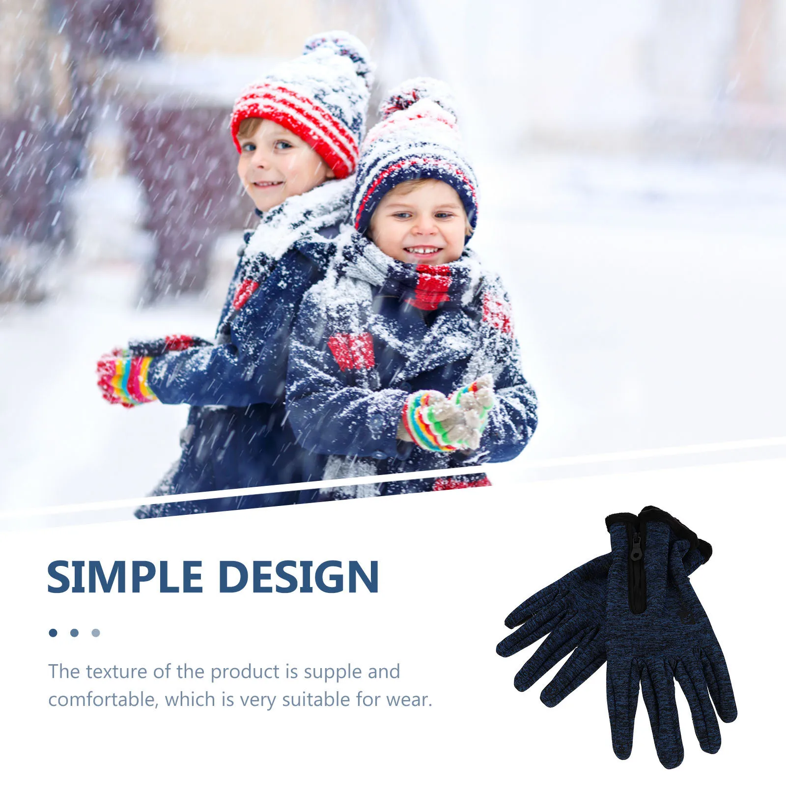 

1 Pair Thermal Gloves Winter Windproof Waterproof Touch Screen Anti-Slip Hiking Skiing Camping Cycling Outdoor Gear