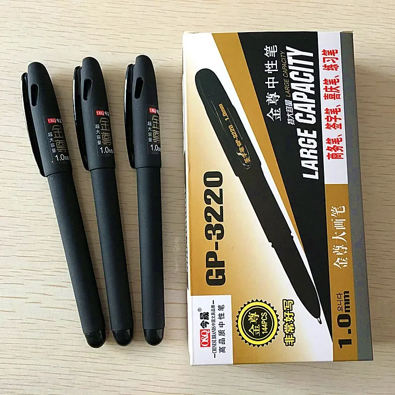 

6/25/18pcs Pen Rod Large Capacity Office 1.0 Neutral Ball Pen Refill Signing Black Blue Red Business Calligraphy Practice