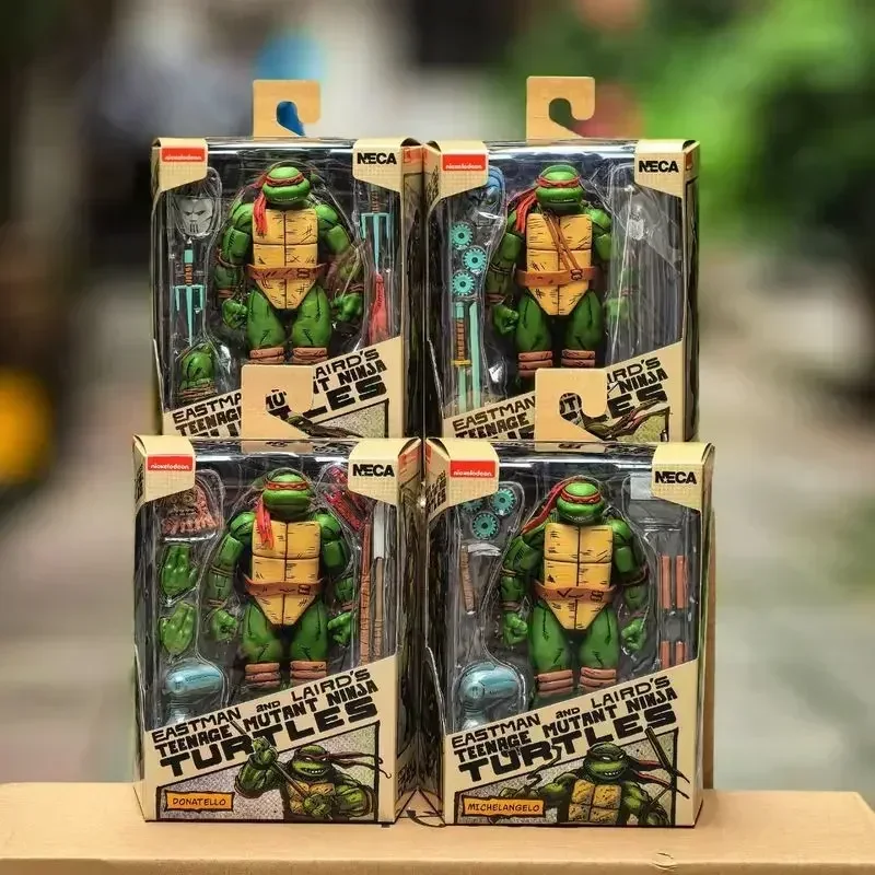 

Коллекционная подвижная фигурка Neca 7 дюймов: Черепашка-ниндзя Донателло в цветной коробке с аксессуарами