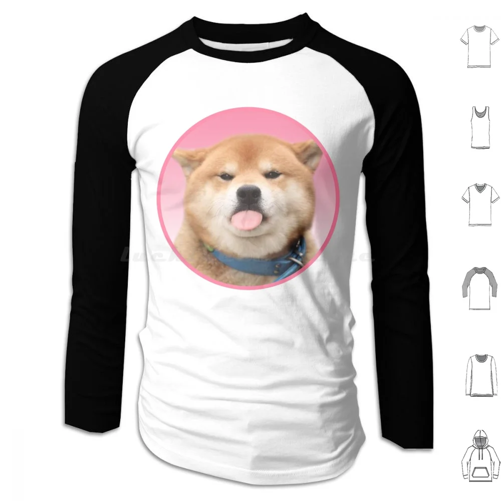 Doggo Stickers : Shiba Mlem #5 Hoodies Long Sleeve Dogs Doggo Corgi Lobster Corgi Corgis Dog Dog Lover Puppy Meme Memes