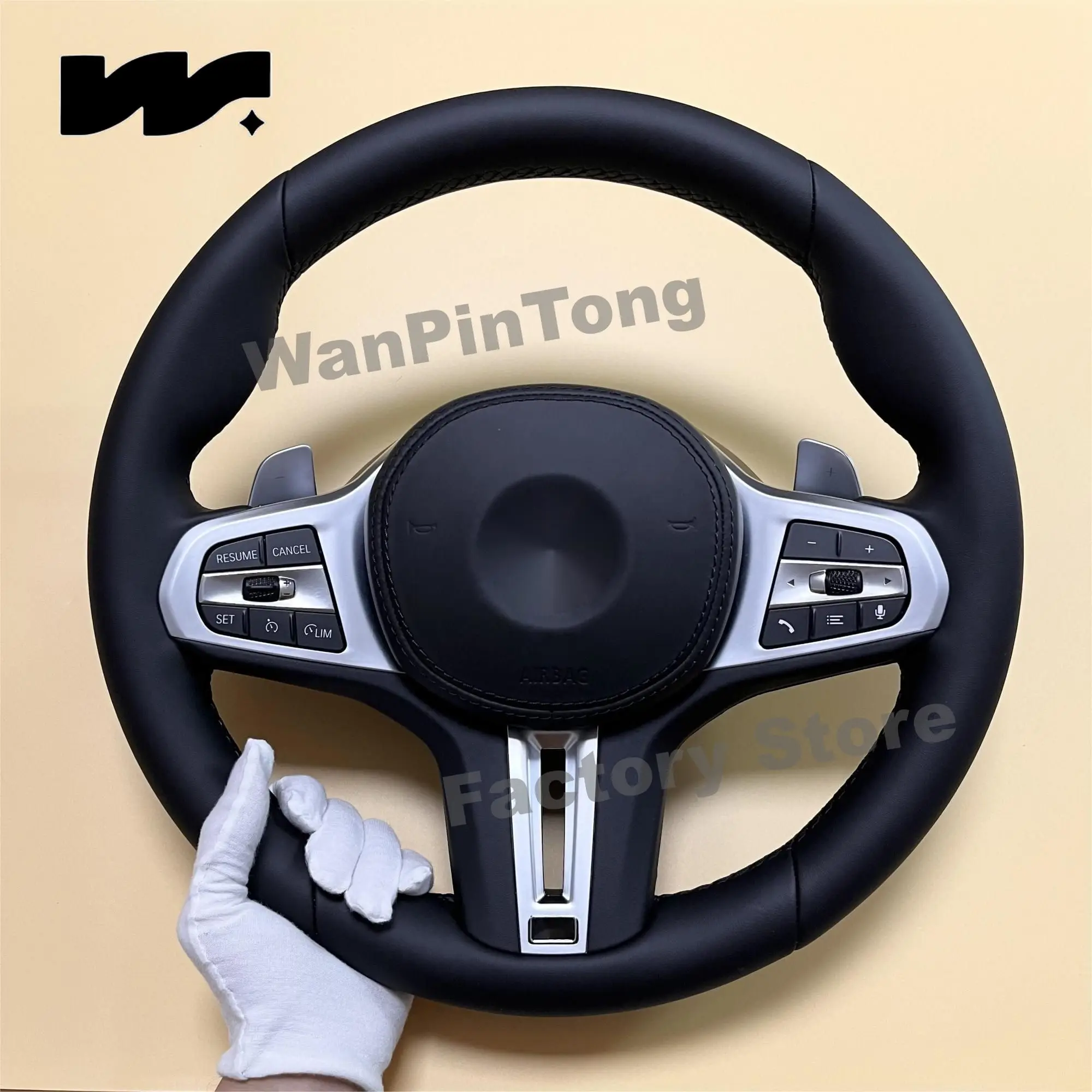 Steering Wheel Leather M Performance Factory Direct Sale For BMW F10 F30 F06 F35 F18 F15 E46 E60 E53 E84 E70 E71 E90 E91 E92 E93