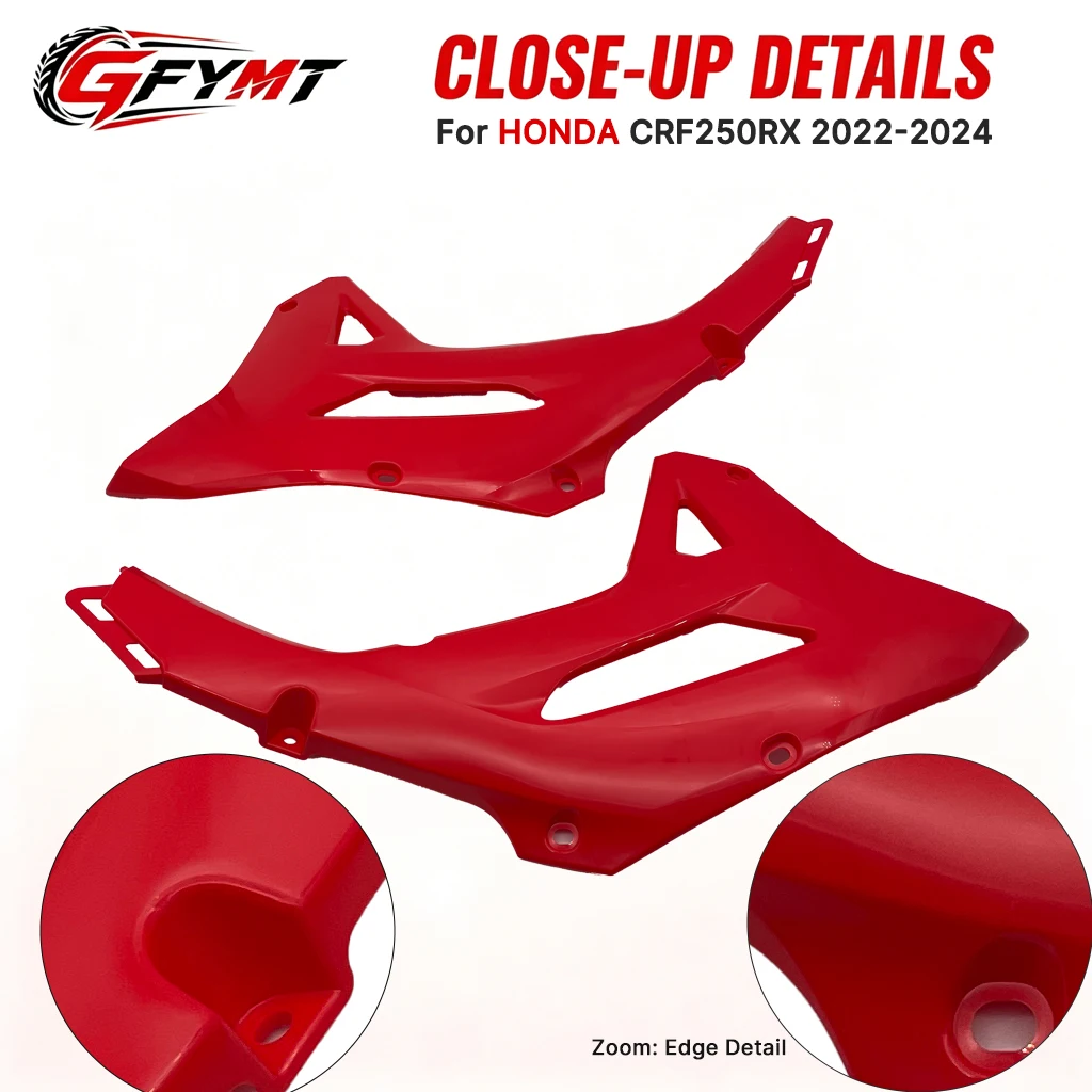 Motorcycle Fuel Tank Guard Body Fairing Mudguard Shrouds Plastic Cover Panel For HONDA CRF250RX CRF300RX 22-24 CRF450RX 21-24