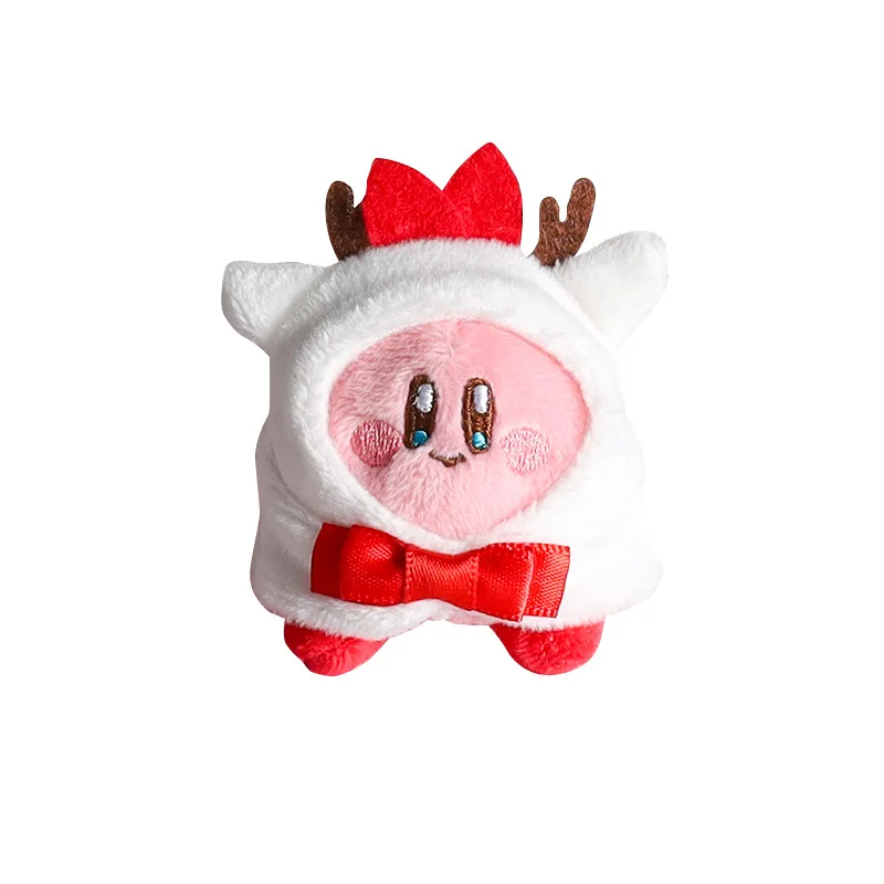 Kerstdag Kirby pluche pop hanger sleutelhanger Kawaii Sanrio kerst anime figuur sleutelhanger schooltas hanger student cadeau