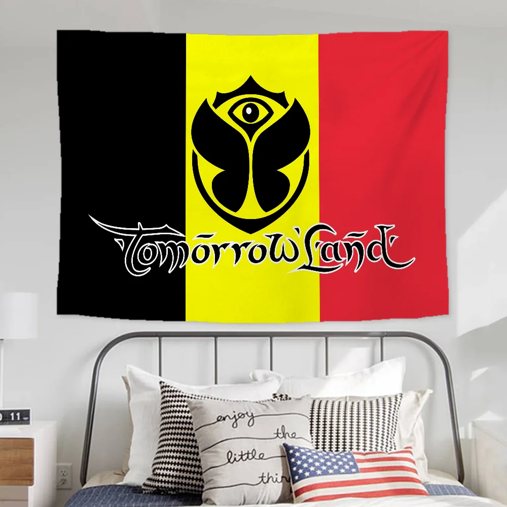 Tomorrowland Music Festival Tapestries Tapestry Wall Hanging Tapries Home Decoration Aesthetic Room Decoration Room Decor Luxury