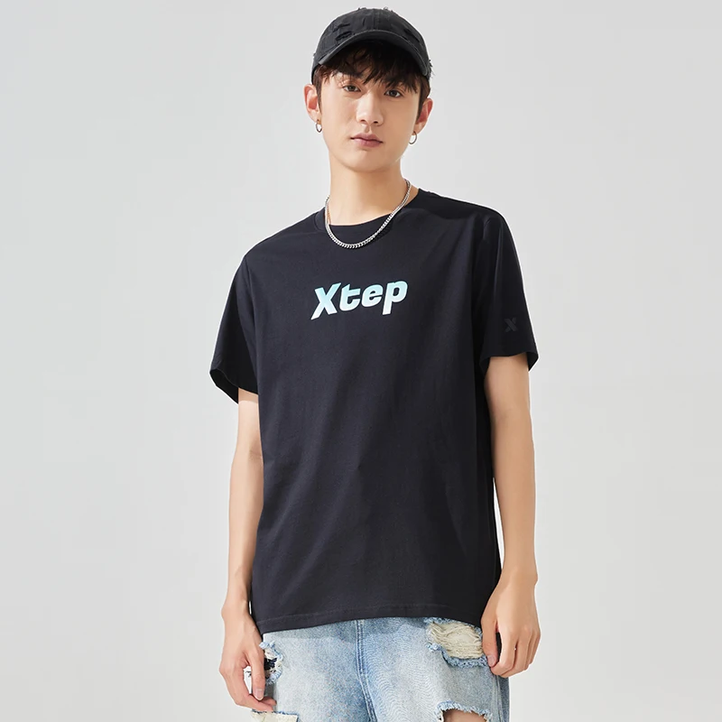 Xtep Short Sleeve Knitted Shirt For Men And Women 2023 Summer Fashion Sweatshirt Comfortable Soft Street Style Tops 877227010241