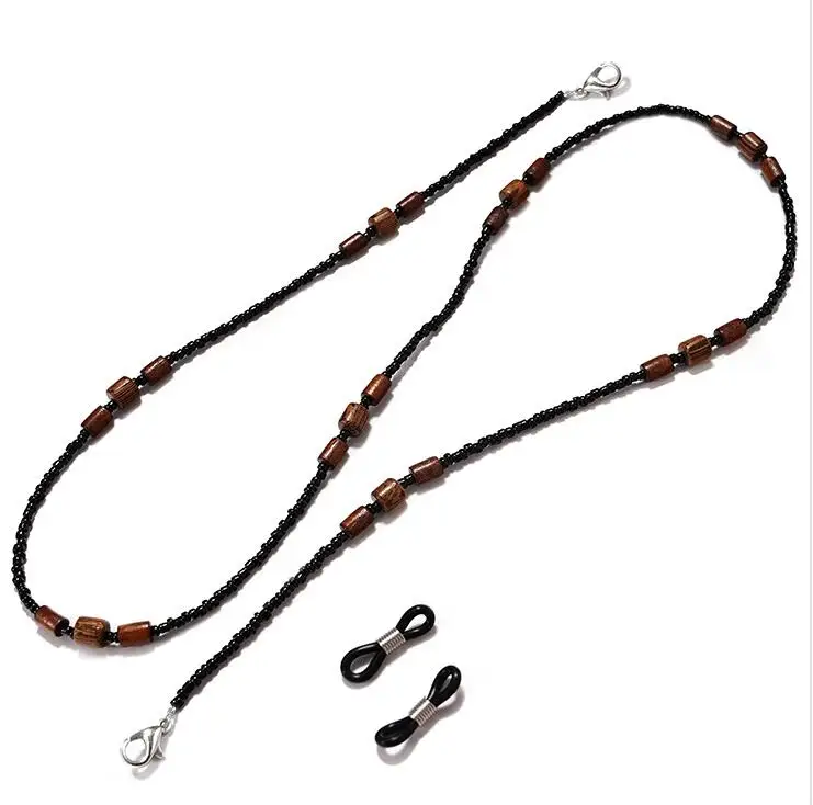 Chic Wooden Beads Beaded Glasses Chain No Fading Sunglasses Lanyard Eyeglass Cord Hanging Neck Strap