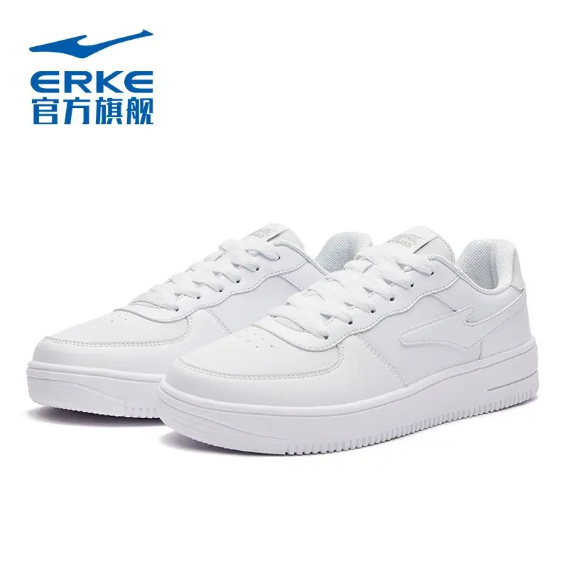 Hongxing ERKE Board Shoes Men\'s Summer Leather Versatile White Shoes Men\'s Air Force No. 1 Light Casual Shoes Sports Shoes