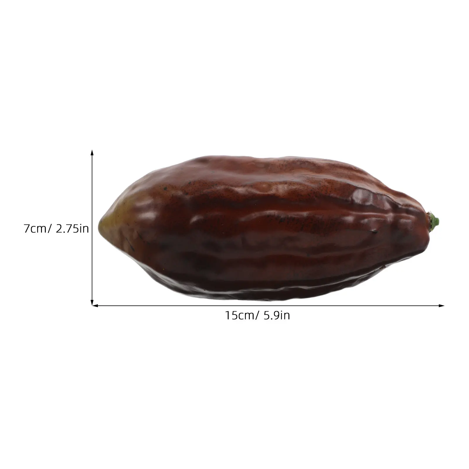 Fake Cocoa Fruit Realistic Artificial Coffee Fruit Prop Table Simulated Cocoa Ornament Coffee Shop Cafe Party Home Display Green image 3