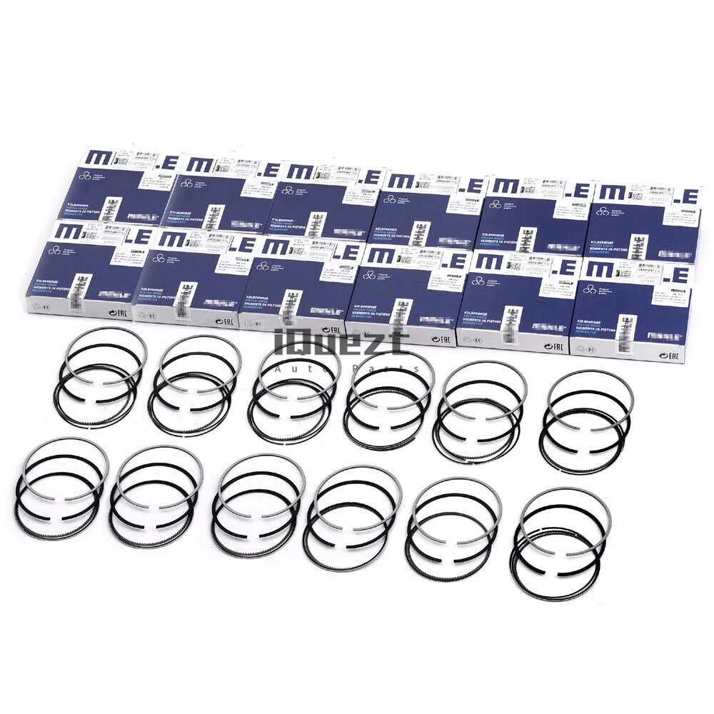 

12x Piston Rings Set STD for BMW 760Li F01 F02 M760i G11 G12 Rolls-Royce Ghost N74 6.0 6.6 V12