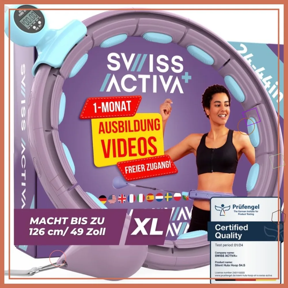 Intelligenter Hula-Hoop für Erwachsene - Rutscht Nicht Ab - Fitnessgerät zur Gewichtsreduktion