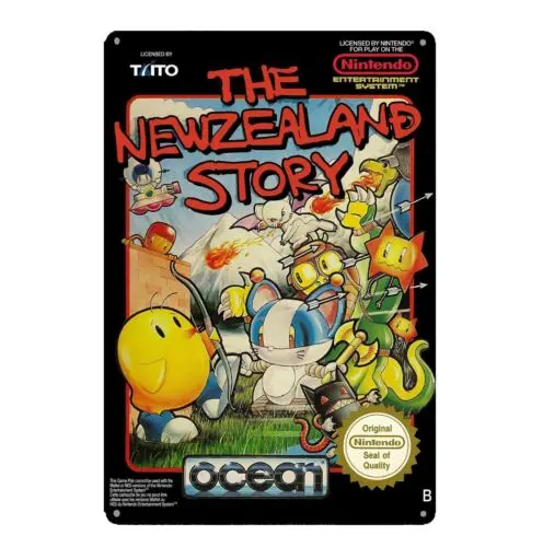 The Newzealand Story Nes Retro Video Game Metal Poster Tin Sign 20*30cm