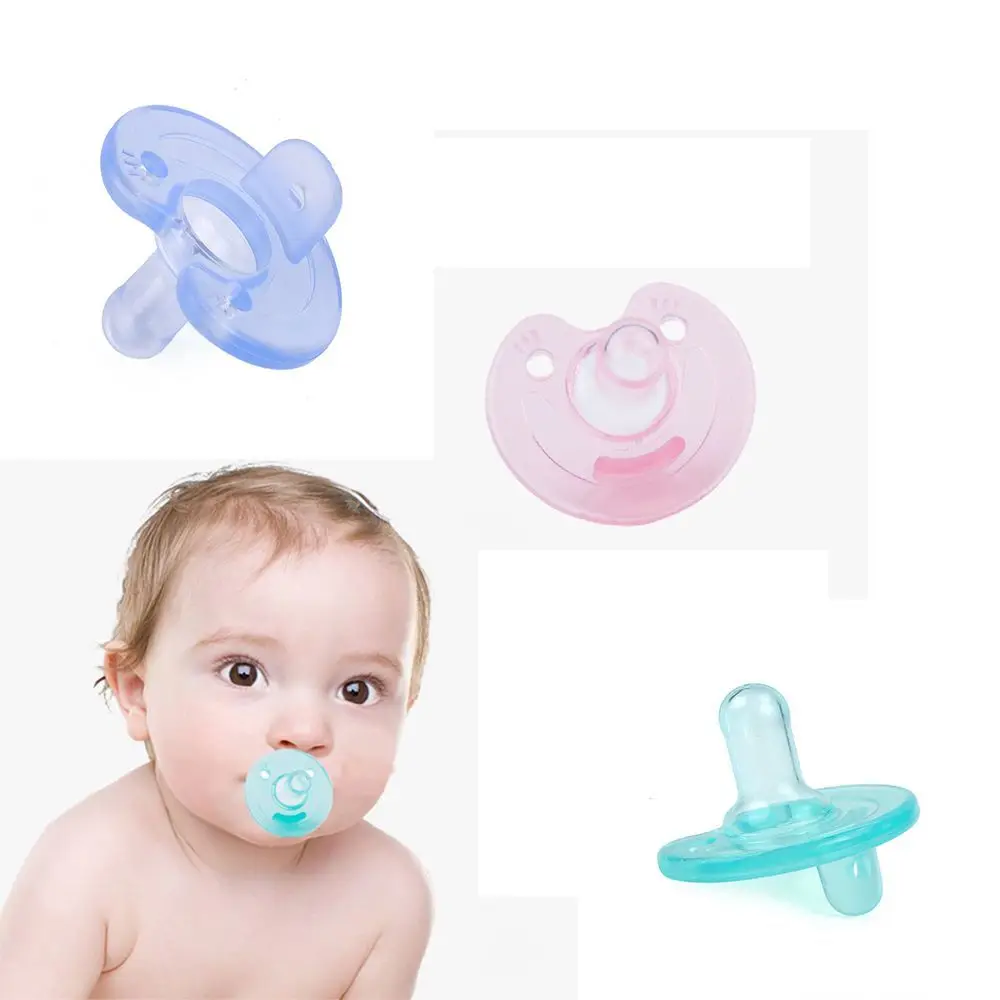 

Soft Safety Dummy Teat Kids Feeding Newborn Baby Supplies Orthodontic Teether Infant Soother Silicone Nipple Pacifier