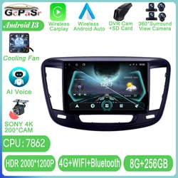 Android Auto For Chrysler 200 200C 200S 2015 - 2019 Car Radio Multimedia Video Stereo Player Carplay Navigation GPS DSP 5G WIFI