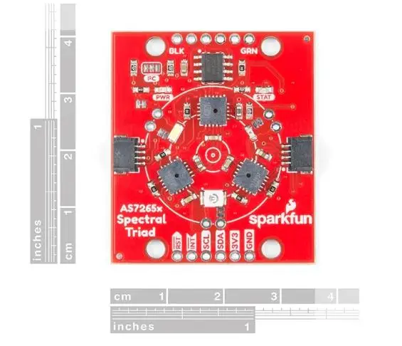 

SEN-15050 SparkFun Triad Spectroscopy Sensor - AS7265x AS72651 AS72652 AS72653