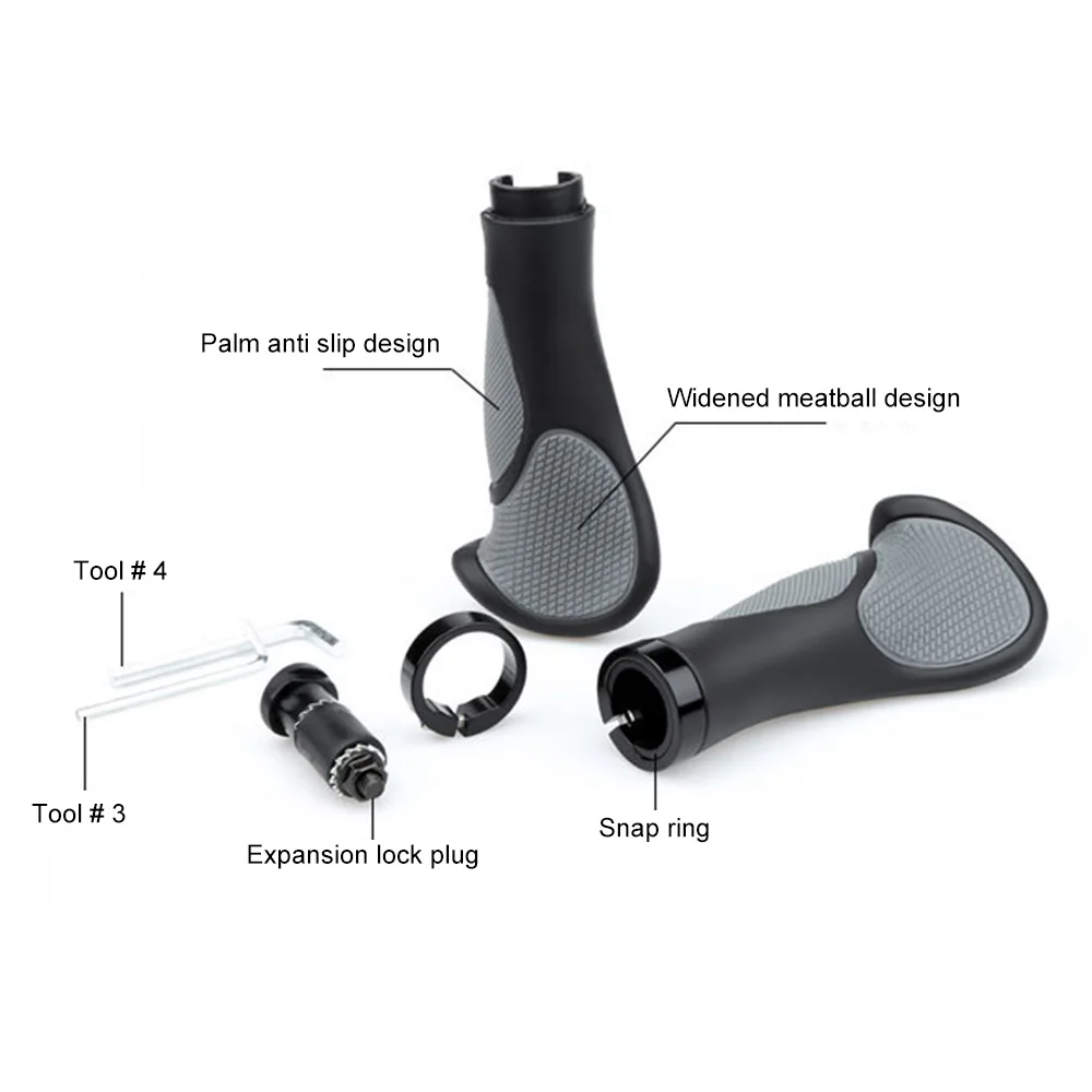 จักรยานเสือภูเขา1คู่ผ้าพันแฮนด์จักรยาน S ยางกันลื่นมือจับด้ามจับจักรยานเสือหมอบเสือภูเขาผ้าพันแฮนด์จักรยาน