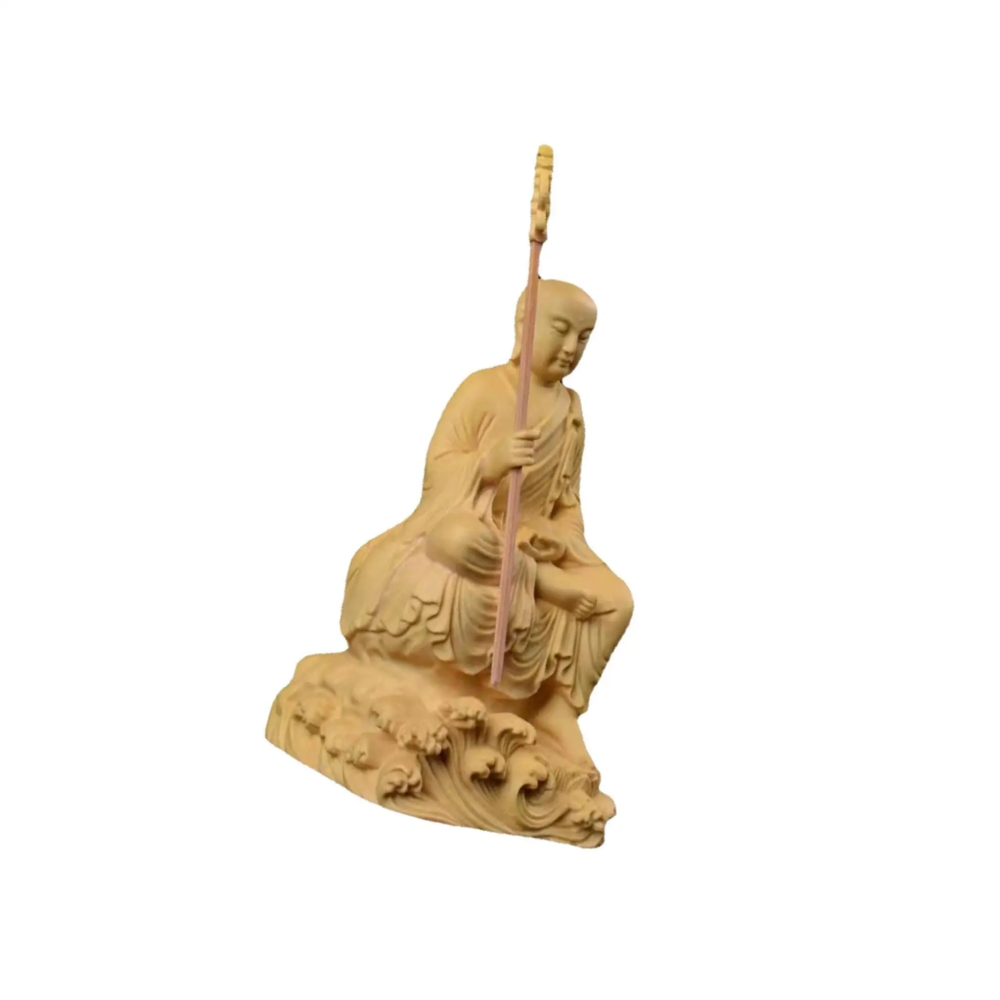 Laughing Buddha Sit On Money Frog Statue for Tabletop Decoration