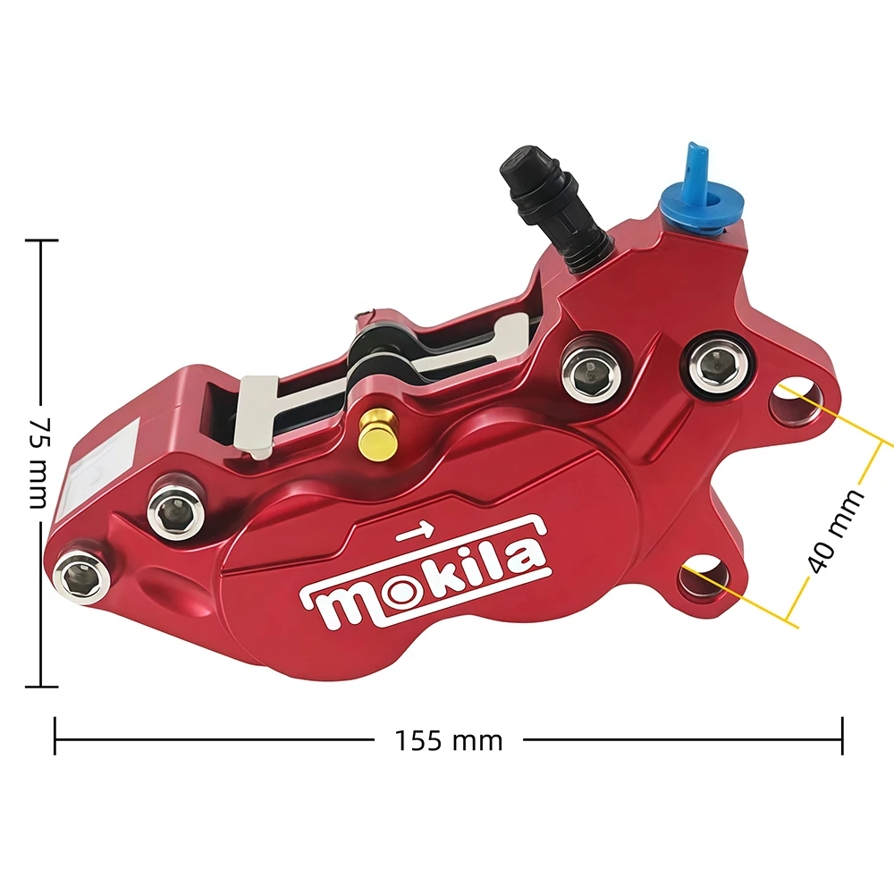 40mm Motorcycle Disc Four Major Abalone Brake Calipers CNC Aluminum Alloy For Yamaha Kawasaki Accessories Modification Universal - Image 2