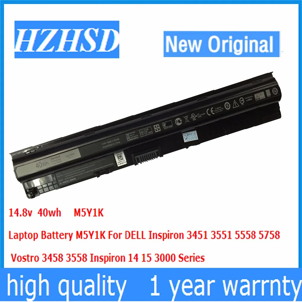 14.8v 40wh M5Y1K Original Battery For DELL 3451 3551 5558 5758 3458 3558 3578 3567 3562 3462 3467 3476 3000 Fully compatible