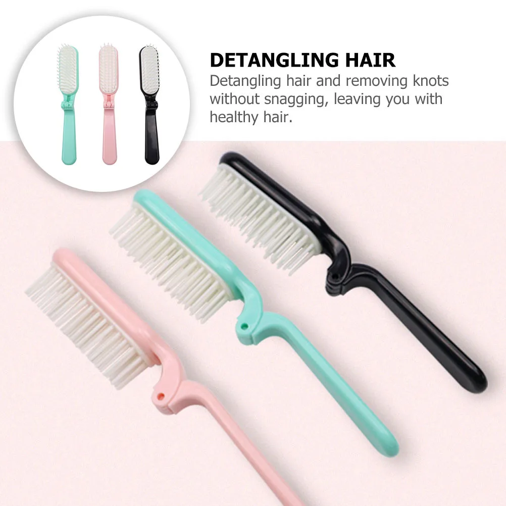 

3Pcs Portable Hair Combs Durable Styling Comb Anti-Static Smooth Salon Supplies Daily Grooming Travel Office Use