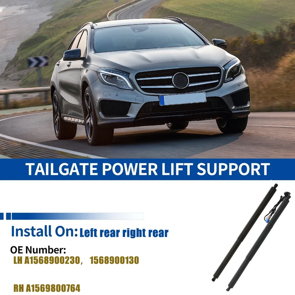 

Подходит для левого электроподъемника задней двери багажника Mercedes-Benz GLA X156 2013-2019 годов выпуска и правой газовой стойки задней двери багажника A1568900230 A1569800764