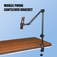 Tablet Long Arm Stand for iPad Tablet Bracket 360° Rotating Desk Side Phone Mount for 4~12.9 inch Phone Tablet