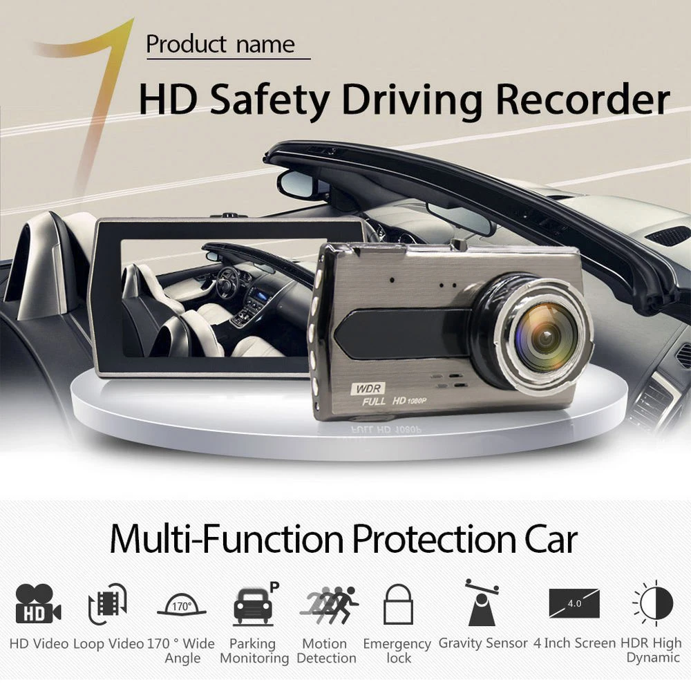 

Dash Cam Car DVR Full HD 1080P Vehicle Camera Drive Video Recorder Auto Dashcam Black Box Night Vision Car Camera Registrar