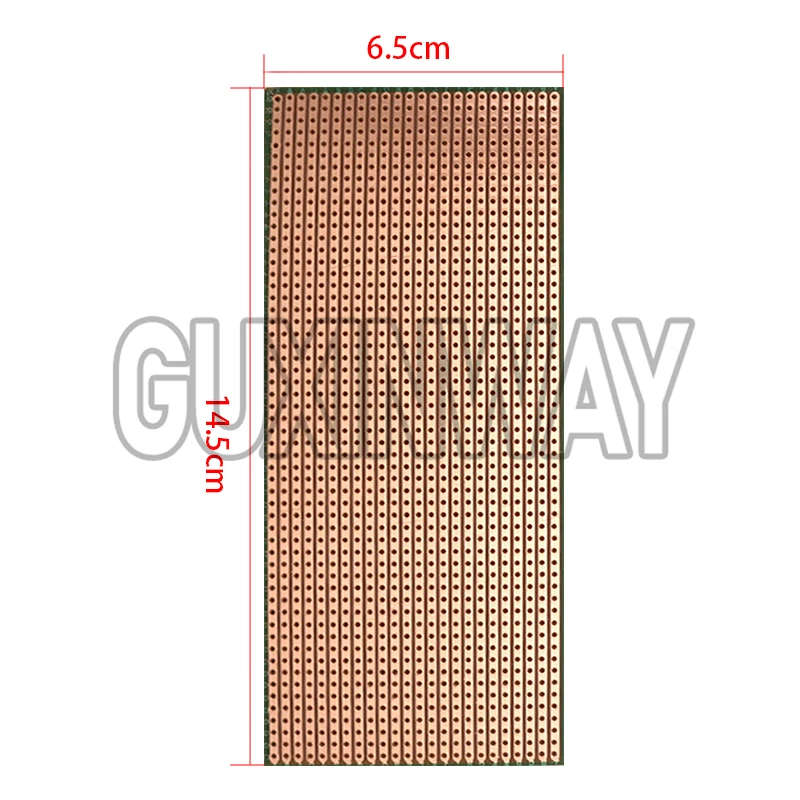 Прототип печатной платы, односторонняя печатная плата, макетная плата 6,5x14,5 см, универсальные экспериментальные матричные печатные платы «сделай сам» для Arduino